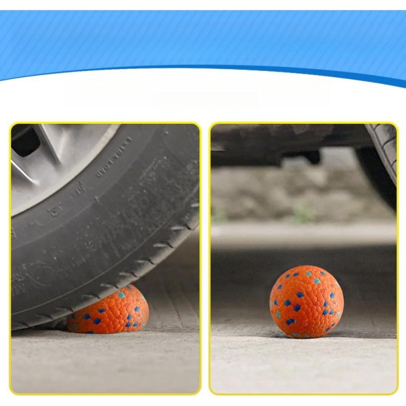 3 Pack Dog Chew Balls Interactive Ball Dog Tennis Durable Stretchy Dog Toy Balls for Aggressive Chewers Interactive Dog Toy for Fetch Game Lightweight Floating Dog Toy Indestructible Christmas Gift Easy To Store - Image 5