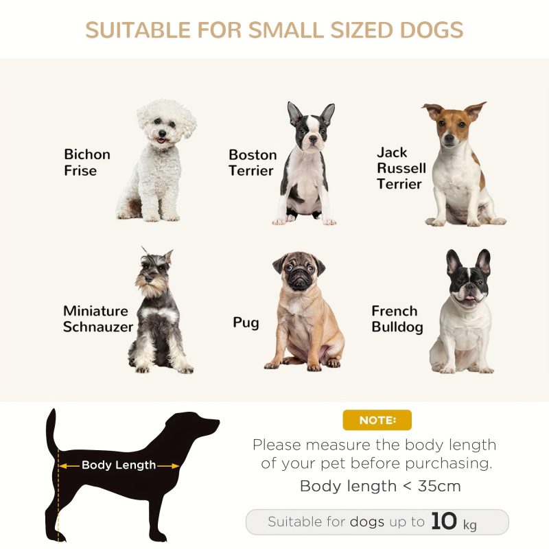 [Luxury Dog Bed] Gray Luxury PawHut Dog Bed - Small Dog Couch With Thick Foam, Soft Fuzzy & Combo, Rectangle Modern Furniture For Puppies And Little Breeds - Image 5