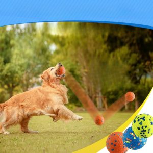 3 Pack Dog Chew Balls Interactive Ball Dog Tennis Durable Stretchy Dog Toy Balls for Aggressive Chewers Interactive Dog Toy for Fetch Game Lightweight Floating Dog Toy Indestructible Christmas Gift Easy To Store