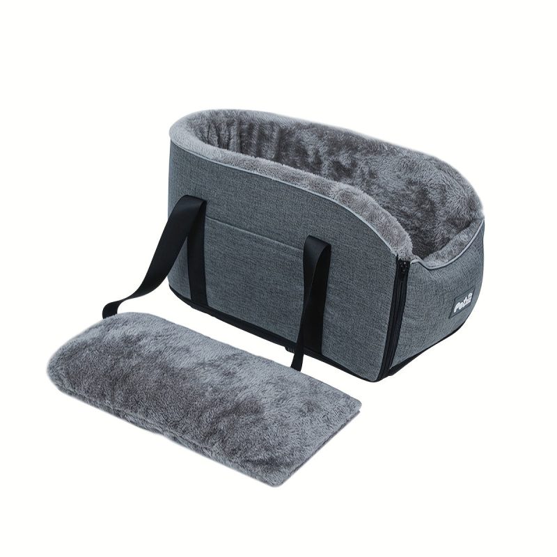 [Small Pet Cozy Car Seat Portable] PETFANGFANG Cozy Pet Car Seat - Portable Dog & Cat Travel Bag with Secure Buckle Closure, Polyester Material for Small to Medium Pets - Image 6