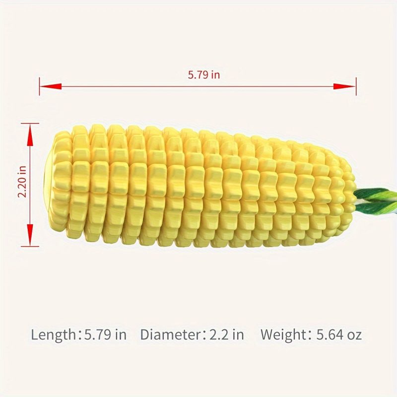 [Durable Interactive Dog Chew Toys] 2pcs Dog Chew Toys for Aggressive Chewers, Tough Durable Squeaky Interactive Dog Toys, Puppy Teeth Chew Corn Stick Toy for Small Meduium Large Breed - Image 4