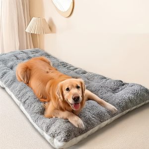 Extra-Large Plush Dog Sofa Bed - Thick, Super Soft Pet Mat For Small To Large Breeds, Comfortable Polyester Fiber Fill, Ideal Gift For Dog Enthusiasts, Dog Comfort Mat|Modern Pet Bed|Durable Pet Bed, Large Dog Bed