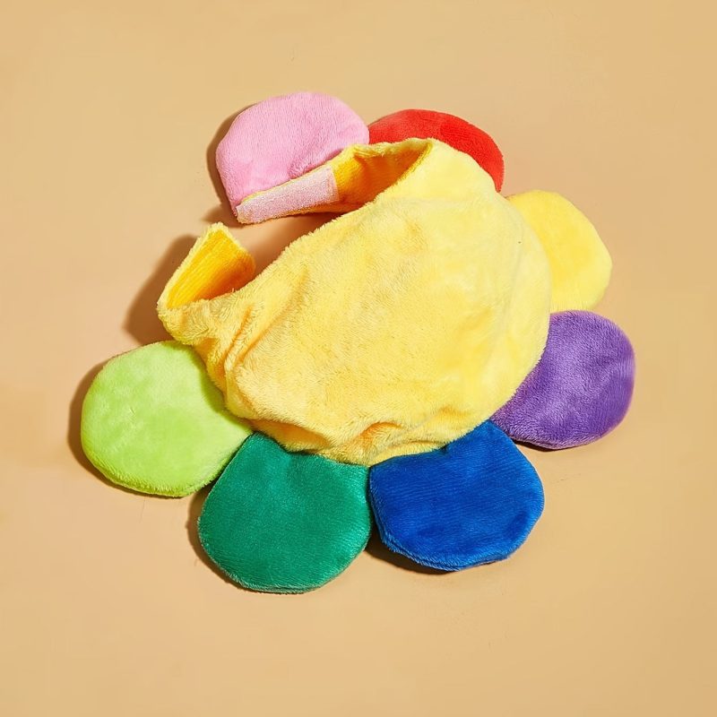 Cute Rainbow-Colored Mane Headwear, Cat Costume Hats, Soft Adjustable Warm Pet Headwear For Cats And Small Dogs - Image 2