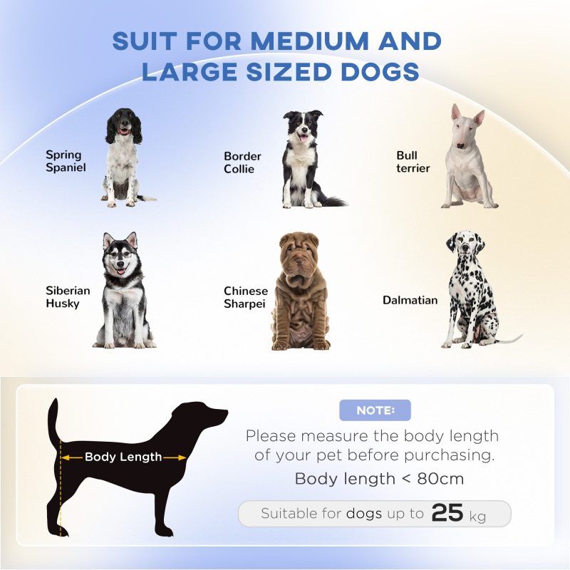 PawHut 38" Dog Sofa for Medium Large Dogs, Dog Couch with Removable Cushion, Washable Cover, Anti-slip Feet for Dogs Up to 55 lbs, Gray - Image 6